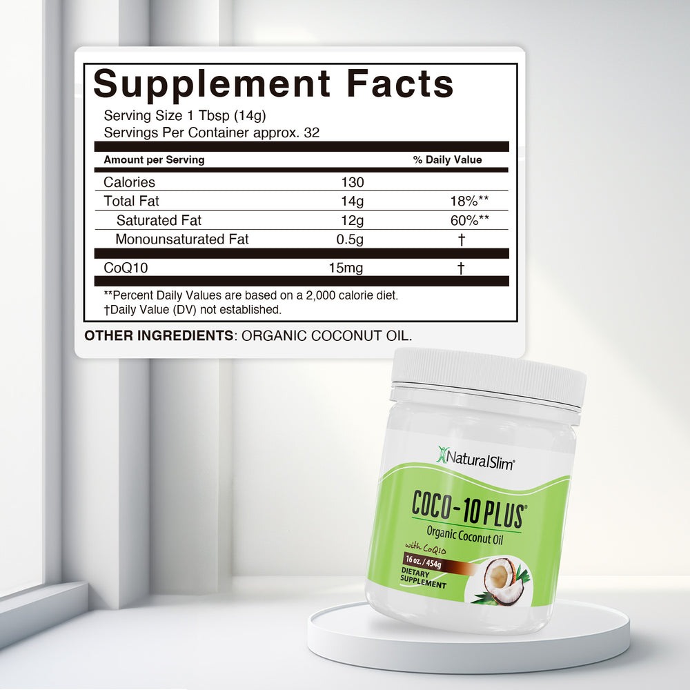 Coco-10 Plus® | Aceite de Coco con CoQ10 — imagen oficial del producto · Vista 3
