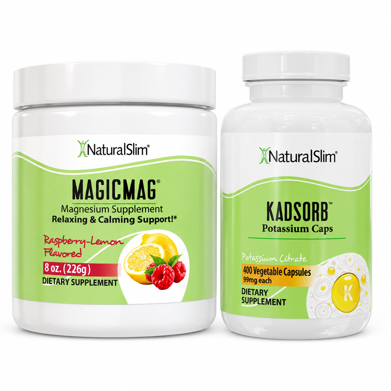Dúo Dinámico MagicMag Frambuesa Limón y Kadsorb — ambos productos