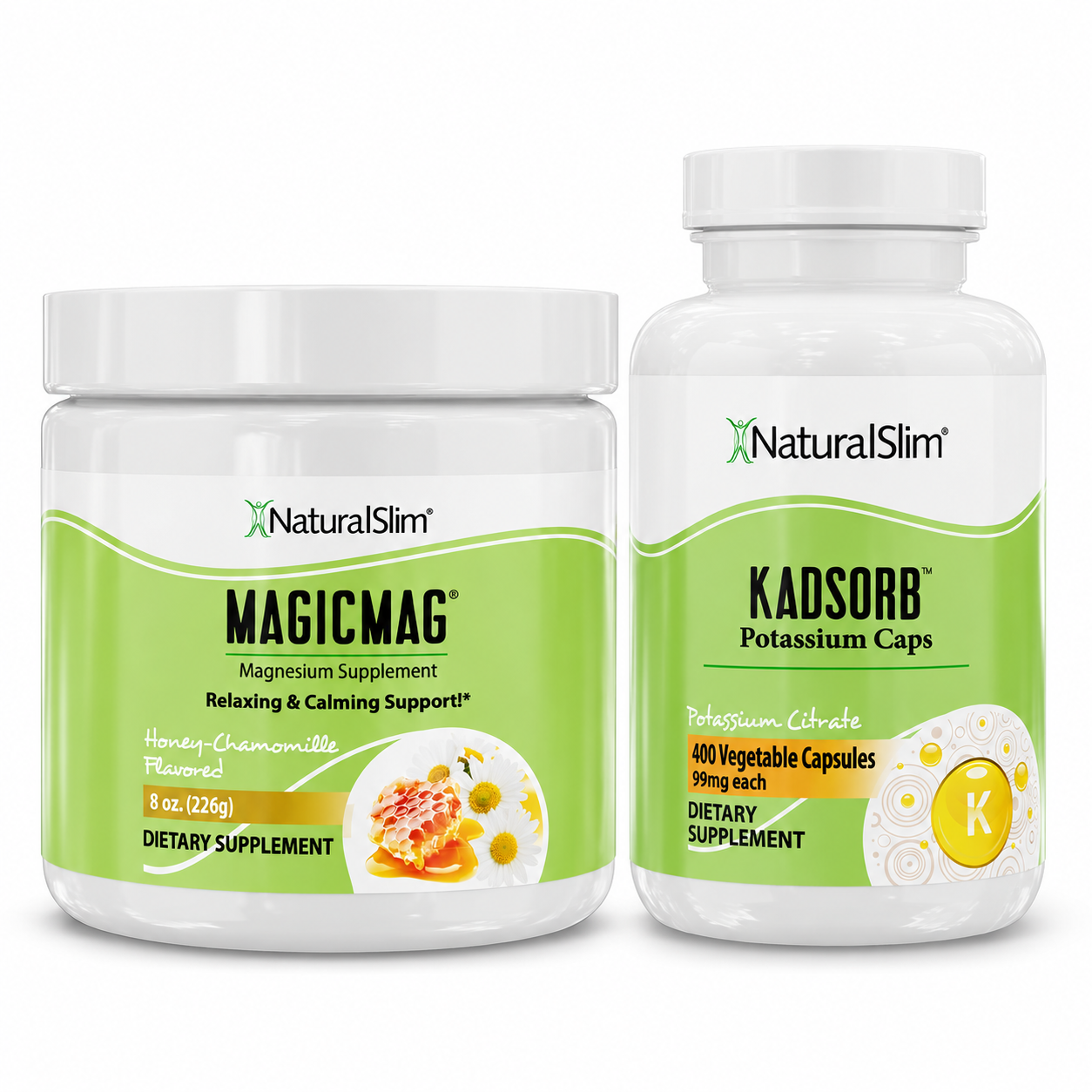 Dúo Dinámico MagicMag Manzanilla Miel y Kadsorb — ambos productos