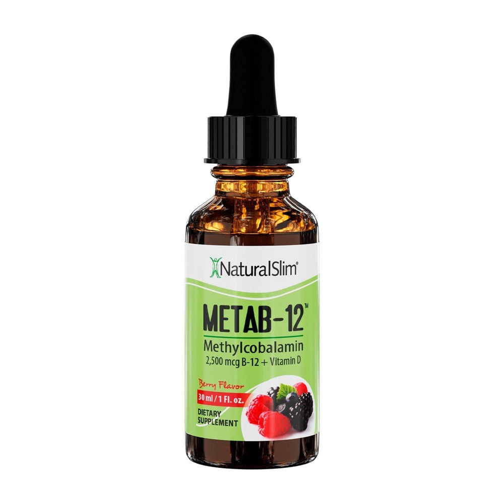 METAB-12® Berry Liquid Vitamin B-12 (methylcobalamin) + Vitamin D — imagen oficial del producto · Vista 1