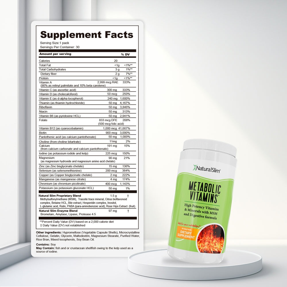 Metabolic Vitamins® | Vitaminas Potentes | Multivitaminas y Minerales, Complejo B con Niacina (B3) — imagen oficial del producto · Vista 4