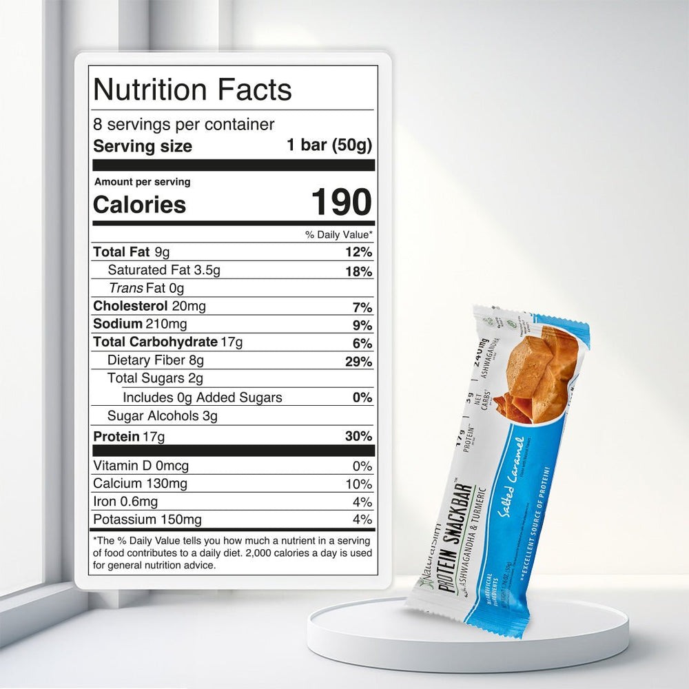 NaturalSlim® Protein Snackbar™ Salted Caramel | Barras de proteína — imagen oficial del producto · Vista 2